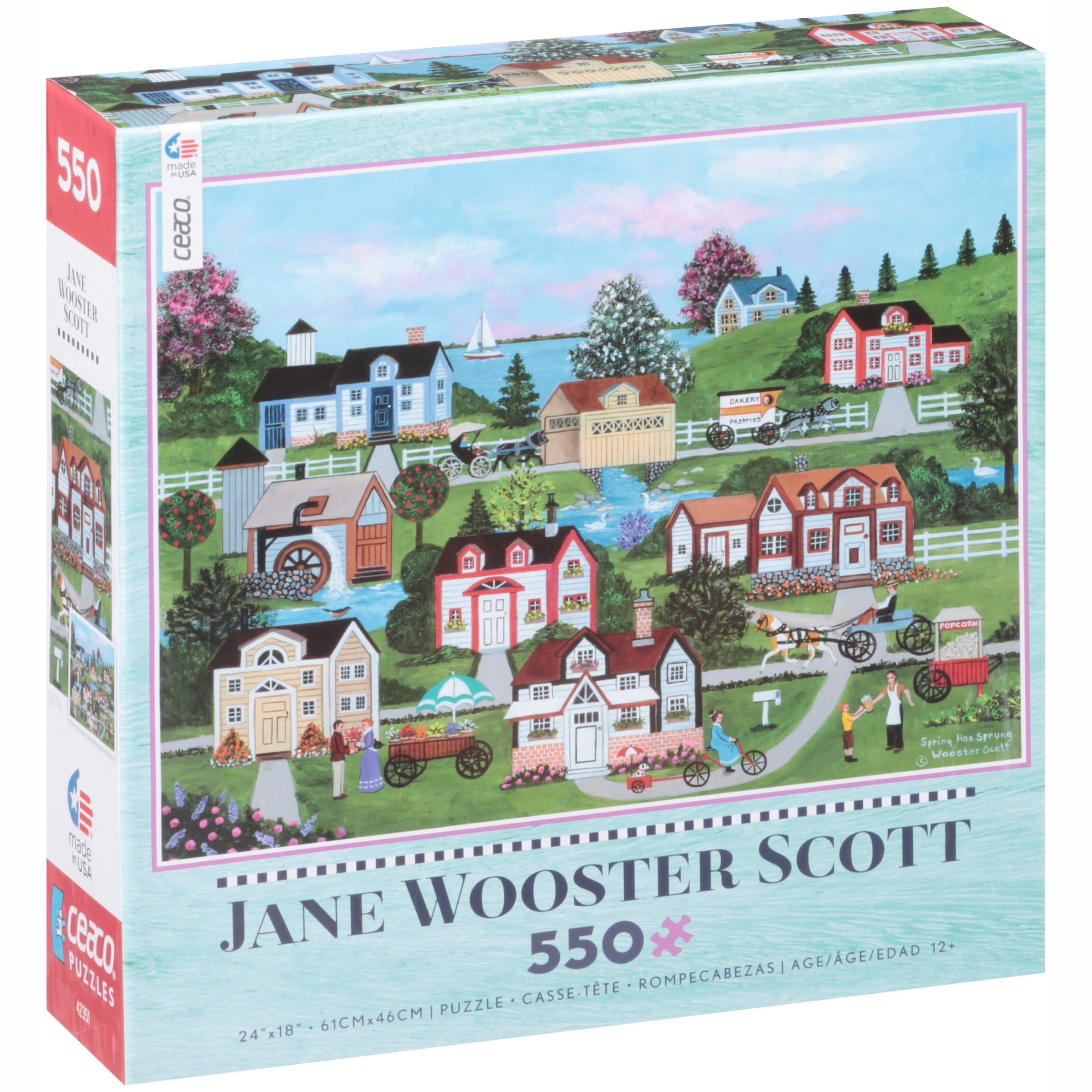 Ceaco Jane Wooster Scott Spring Has Sprung 550 Piece Jigsaw Puzzle Box Walmart Com Walmart Com