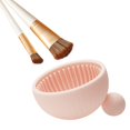 thumbnail image 3 of Tazón de limpieza de brochas de maquillaje Yuyangstore tablero de depurador rosa, 3 of 8