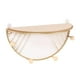 thumbnail image 5 of Estante de hierro semicircular para colgar, con gancho, para decoración del hogar Dorado S, 5 of 9