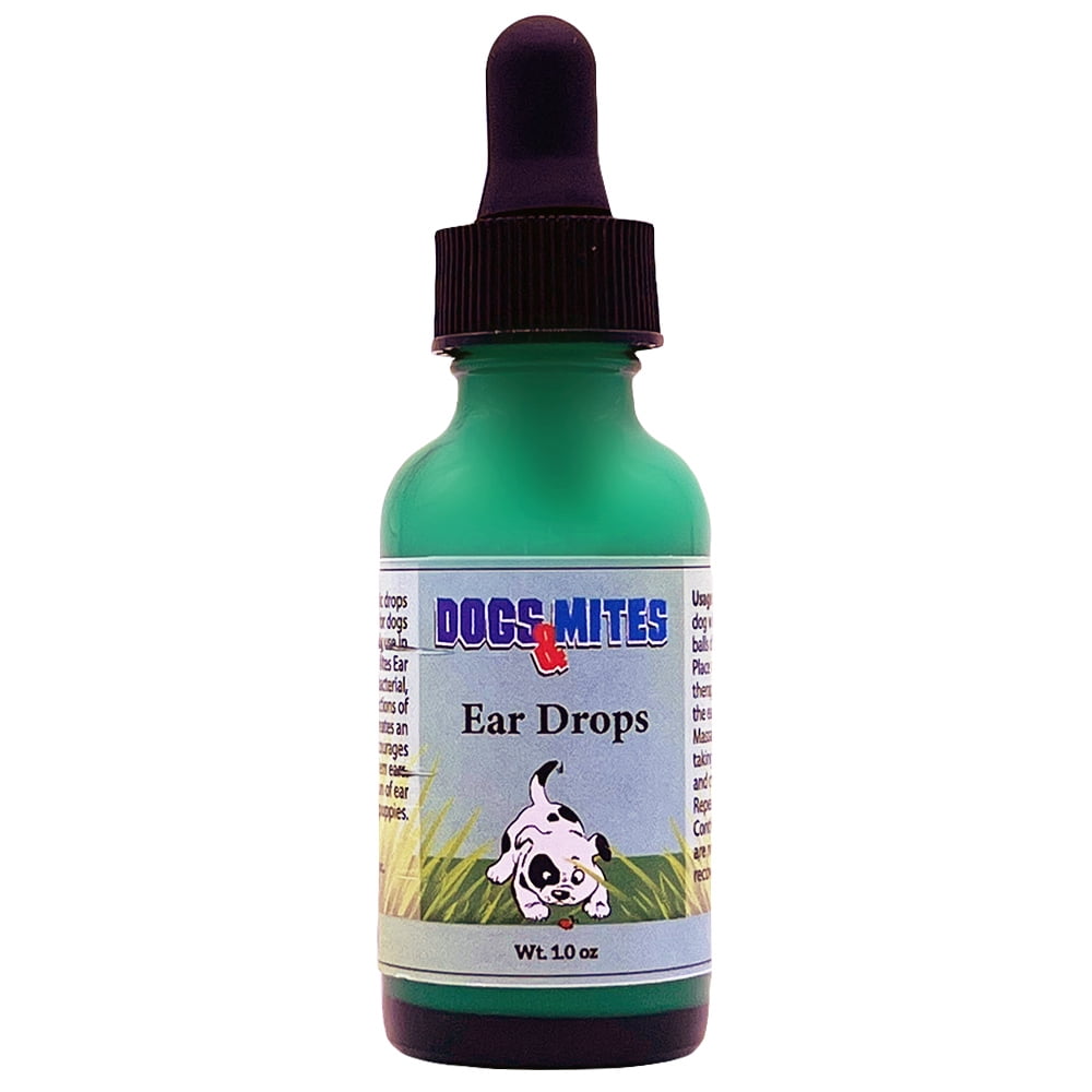 Dogs n Mites Demodex Mange Ear Drops For Dogs And Puppies With Ears Prone To Mange 1.0 OZ
