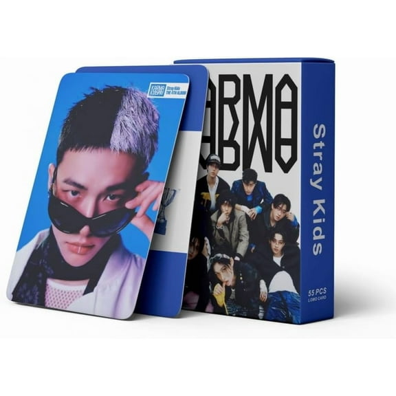 Straykids KARMA Album Laser Lomo Card Set - 55pcs Photocards for STAY