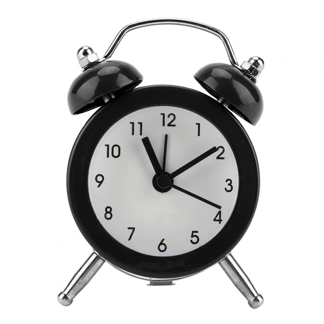 Reloj despertador portátil Jadeshay de Metal 3 pulgadas Negro