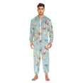thumbnail image 5 of Adult Christmas Onesie Cute Cartoon Marine Life Adult Zipper One-Piece Pajamas Unisex Pajamas with Pockets, 5 of 6