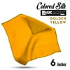 Magic Makers 6 inch Professional Grade Magician's Silk - Golden Yellow