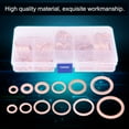 thumbnail image 2 of Crush Washers,280pcs 12 Sizes Assorted Copper Seal Copper Flat Rings Exceptional Craftsmanship, 2 of 14