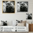 thumbnail image 4 of Designart "Minimalist Black And White Sasquatch" Bigfoot Canvas Prints, 4 of 7