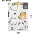 thumbnail image 3 of FMSHPON Cute Cat Cartoon Clipboard Hardboard Wood Nursing Clip Board and Pull for Standard A4 Letter 13x9 inches, 3 of 7