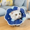 thumbnail image 2 of Collar de cono de gato ajustable, cómodo, antimordeduras para s, resistente al agua después de la cirugía, Collar isabelino, Collar de recuperación para gatos, collares Constelación S Jinwen Cono de cuello, 2 of 7