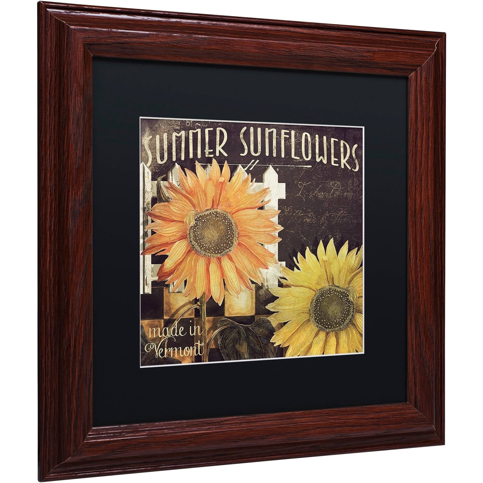 Trademark Fine Art "Vermont Farms XI" Canvas Art by Color Bakery Black Matte, Wood Frame