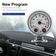 Dyno Racing 3.75 Racing Tachometer Gauge Tacho Meter 7 Color LED Shift Light 0-8000 RPM