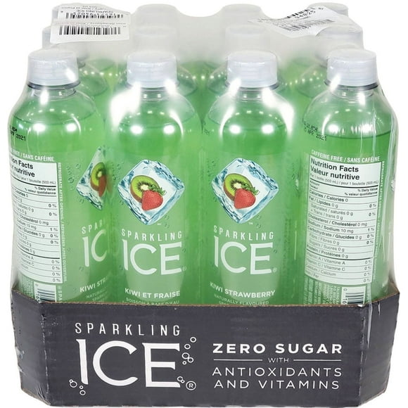 a2zchef Sparkling Ice - Kiwi Strawberry - Sparkling Water - Bottles Case [12x503 ml]