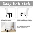 thumbnail image 6 of Wehilion Dining Chair Covers Stretch Parsons Chair Slipcover with Skirt Chair Covers for Dining Room Restaurant Banquet, 6 of 7