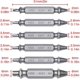 thumbnail image 2 of 6 Piezas Extractores de Tornillos Dañados, Juego de Extractores de Tornillos Pelados, Hechos de Acero de Alta Velocidad 4341, Dureza 62-63HRC, para Pernos o Tornillos Dañados, Plata, 2 of 2
