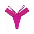 thumbnail image 1 of Tanga sexy con costuras de encaje, cintura baja, sin costuras, de secado rápido, lencería y ropa interior femenina., 1 of 4