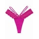 thumbnail image 1 of Tanga sexy con costuras de encaje, cintura baja, sin costuras, de secado rápido, lencería y ropa interior femenina., 1 of 4