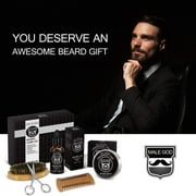 Beard Grooming Kit - Beard Growth Kit with Beard Oil Growth, Beard Balm, Beard Comb, Beard Brush, Beard Kit Mens Gifts for Birthday Husband Boyfriend Dad Brother