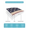 thumbnail image 5 of Quilts Twin Size, Vintage American Flag Soft Comforter Bedding Set for Bed, Retro Rustic USA Flag Lightweight Quilted Bedspread with Pillow Cover(2 Pieces) for All Season, 68x86 Inch, 5 of 6
