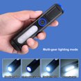 thumbnail image 4 of Sunjoy Tech LED Flashlight Waterproof High Brightness Long Irradiation Distance Compact Size Tail Magnet Design Rechargeable Tactical Flashlight LED Torch with Side Light Camping Supplies, 4 of 8