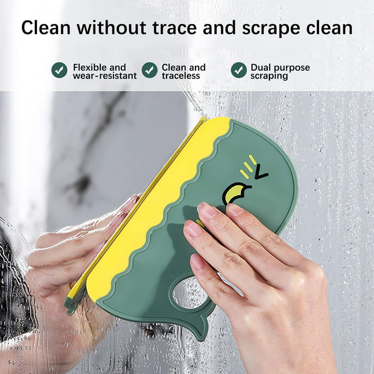 OAVQHLG3B Bathroom Water Blades Wiper Board Compact Cleaner for Home  Kitchen Countertop Car Window Bathroom Mirror 