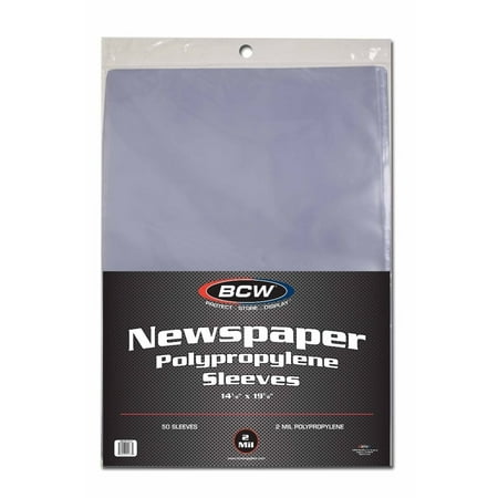 BCW Newspaper Sleeves - 14x19