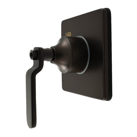 Kingston Brass KS3045KL Whitaker Single-Handle Three-Way Diverter Valve with Square Trim Kit in Oil Rubbed Bronze