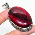 thumbnail image 2 of Natural Red Labradorite Gemstone 925 Sterling Silver Gift Pendant 2.64", 2 of 2