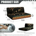 thumbnail image 7 of FOR U DESIGNS Bear Mountian Geometric Pattern 2 Pcs RV Dinette Cushion Covers Stretch Sofa Furniture Protector Breathable Loveseat Sofa Chair Cover Sofa Slipover for Travel Trailer Couch, 7 of 7