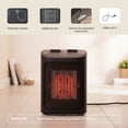 thumbnail image 4 of Calefactor portátil eléctrico, 2 niveles de calor, Termostato ajustable hasta 35°C, Calenton de Aire circulante con resistencia y ventilador, Calentador alta potencia de calor 1500W EUROGAR EUCAL02, 4 of 6