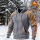 thumbnail image 1 of Ceisia Men's Regular-Fit Hooded Full-Zip Color-Blocked Quilted Hoodie Multi-Style Gift, 1 of 6