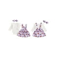 thumbnail image 2 of Michellecmm  Baby Girls Halloween Set Romper Pumpkin Ghost Overalls Skirt Hair Band, 2 of 9