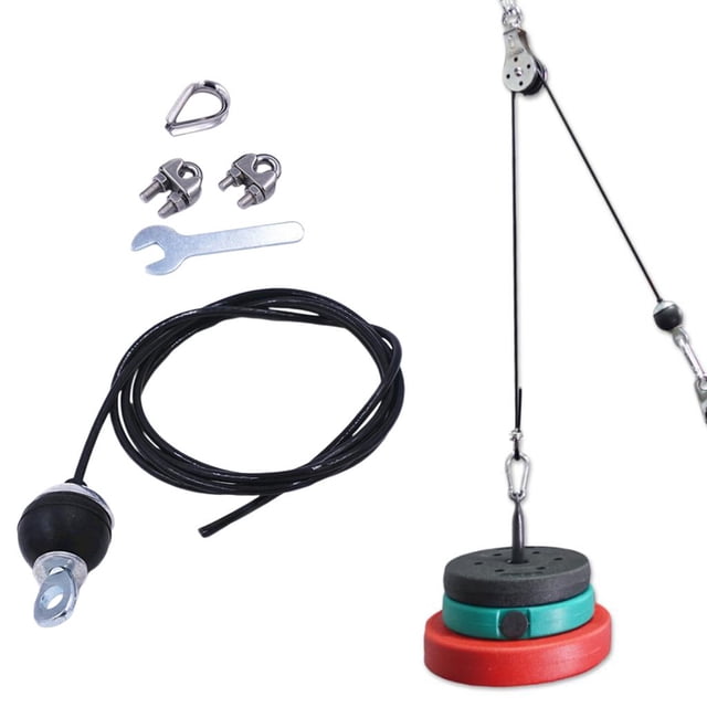 Accesorio de Polea de Bricolaje para Ejercicios Pesados para Gimnasio de Entrenamiento de Hombro de Tríceps - Estilo3 DYNWAVEMX Cable de polea de fitness DIY
