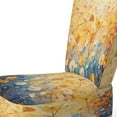 thumbnail image 4 of Designart "Harvested Gold III" Yellow Abstract Landscape Upholstered Accent Chair - Modern Arm Chair For Living Room, 4 of 7
