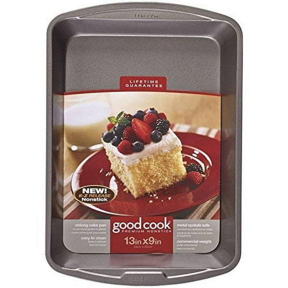 Good Cook Oblong Cake Pan 13 x 9 Inch 1CT Pack of 6
