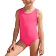 thumbnail image 4 of Zecgelong Girls Piece Swimsuit Solid Color Toddler Bathing Summer Beachwear For Kids Pink Size 9-10 Years, 4 of 5