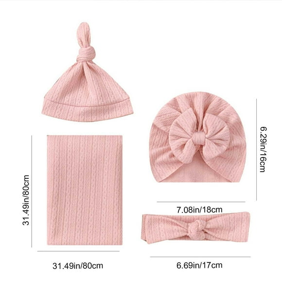 WRKEKC Liquidation Couverture Enveloppante Bonnet Turban pour Bébé Bandeau Nœud Couverture Sac de Couchage pour Nourrisson Cadeau de Douche Literie pour Bébé Ensembles de Lit de Bébé Garçon Literie pour Bébé Literie pour Bébé Ensembles de Lit de Bébé