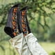 thumbnail image 5 of Calcetines de invierno de media pantorrilla para mujer con patrón retro en relieve - Calcetines remolques de mezcla de algodón para mujer, regalo casual multicolor mono, 5 of 6
