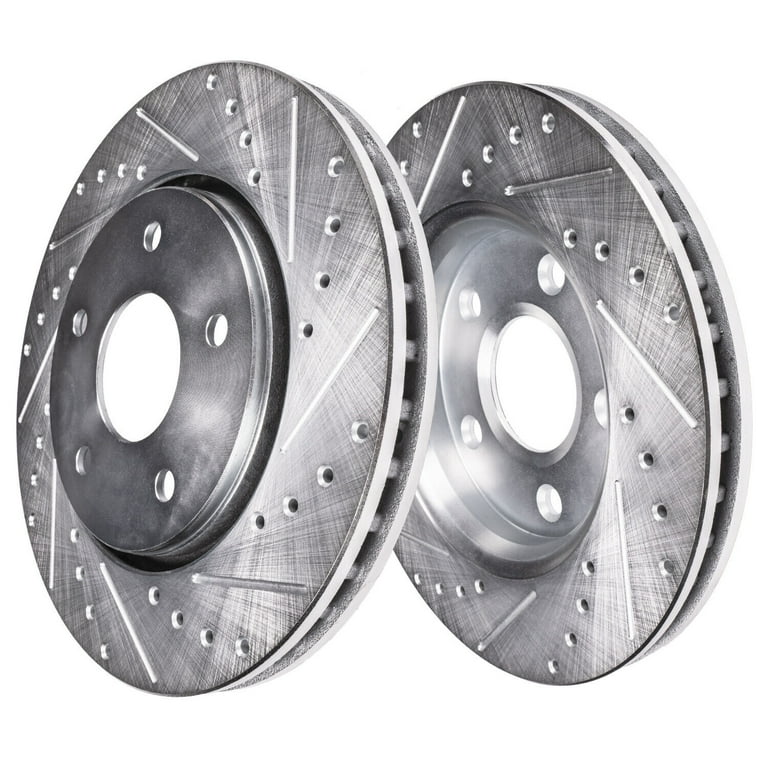 Front Drilled & Slotted Brake Rotors For Infiniti Q50, G37, Q60 & Nissan 370Z - Performance Upgrade