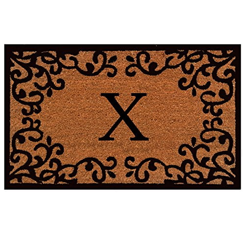 Home & More 180021830X Chateaux Monogram Doormat 18" x 30" (Letter X)