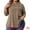 Brown, variant on DARING DIVA Women's Plus Blouse Cowl Neck Casual Tunic Tops with Pockets 1X Dark Blue