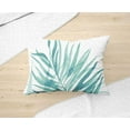thumbnail image 2 of Palm Leaf Tropical Garden 2-Piece Ultra-Soft Microfiber Quilt Set, Blue/Green, Twin, 2 of 5
