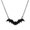 Black, variant on Gothic Bat Necklace for Women Men Flying Black Bat Pendant Choker, Punk Cool Vampire Halloween Jewelry, Metal Chain Necklace for Goth Party Accessory One Size