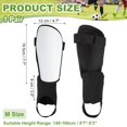 thumbnail image 2 of Soccer Shin Guards, Soccer Shin Pads EVA Cushion with Ankle Protection Youth Adults M Size White, 2 of 7