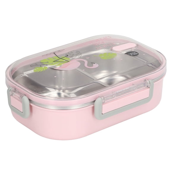 Insulated Stainless Steel Lunch Box with Compartments, Leakproof, Perfect for School Picnics