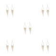 thumbnail image 3 of Qarigey 1 par de pendientes colgantes ahuecados en forma de gota de agua, accesorios de joyería, decoraciones clásicas de moda para mujer, pendientes Type2 NO2 Qarigey CBP372295, 3 of 4