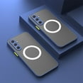 thumbnail image 2 of Galaxy A55 5G Case Magnetic [Support Magsafe Charger] Wireless Anti-Scratch Shockproof Matte Clear Camera Lens Protector Slim Thin Phone Cover Case for Samsung Galaxy A55 5G 6.5"-Blue, 2 of 11