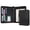 Black, variant on WASON Portfolio A5 Binder Journal with Zipper - Leather pu Writing Notebook Padfolio with Detachable Refillable Notebook, Legal Pad for Business Study and Travel Organizer (Misty blue)
