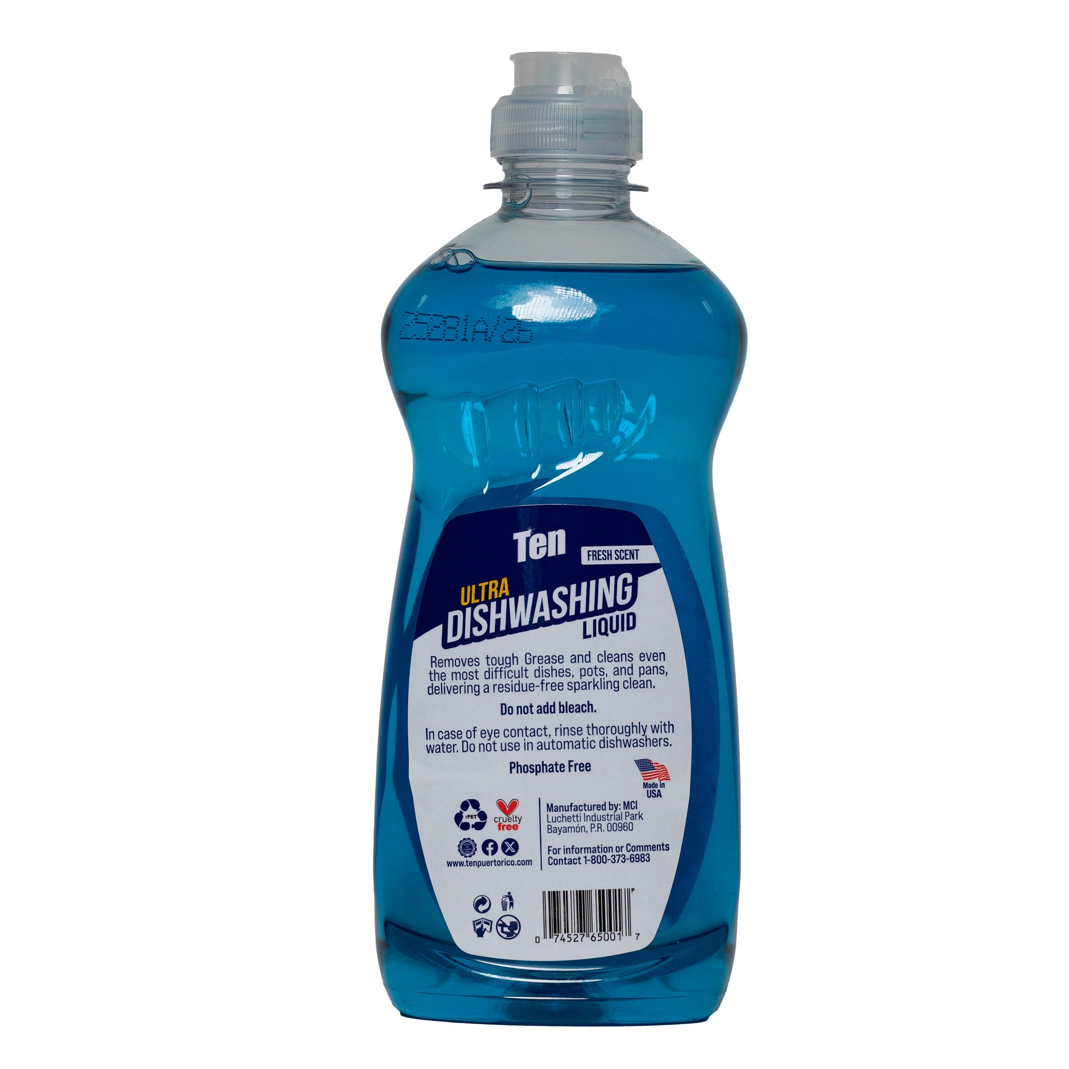 Ten Dish Washing Fresh Scent 25 oz