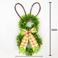thumbnail image 2 of Easter Bunny Ear Garland Decoration - Cute Soft Rabbit Ear Wreath for Window Ornament, Home Wall, Front Door, Easter Celebration, Spring Ambiance and Festive Hanging Decor Accent, 17.8in, C, 2 of 7