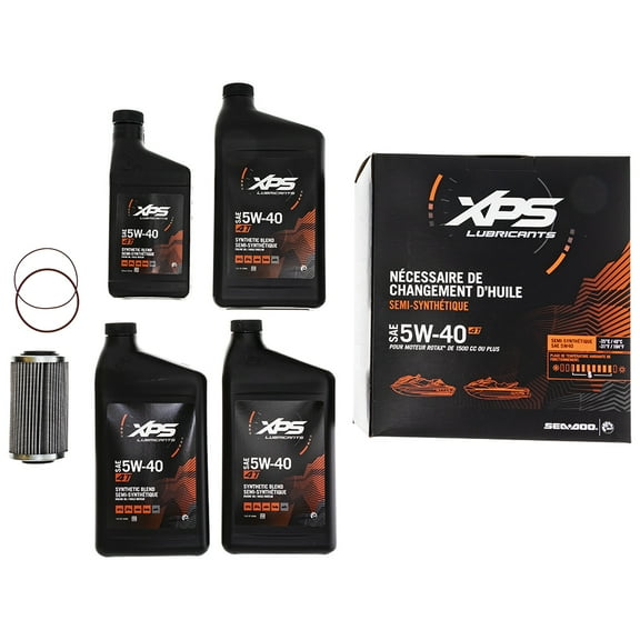BRP 779251 Can-Am 4T 5W-40SAE Synthetic Blend Oil Change Kit OEM Ski-Doo Rotax 1500cc 4TEC