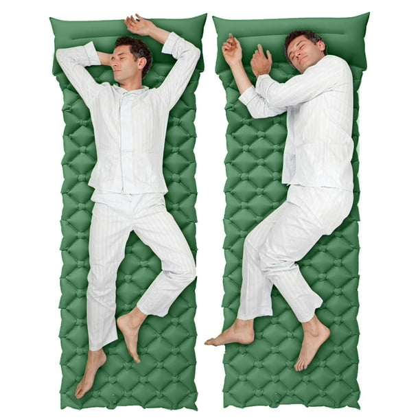 Matelas Gonflable GYMAX – 197x65x7 Cm, Ultraléger 0,65 Kg, Nylon/TPU, étanche, Plié 12x12x18 Cm, Supporte 100 Kg, Pour Camping Et Randonnée